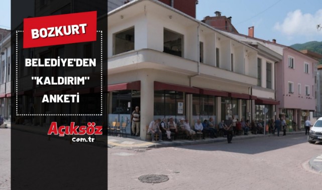 Bozkurt Belediyesi'nden anket: 'Sizce kaldırım kullanımı nasıl olmalı?';