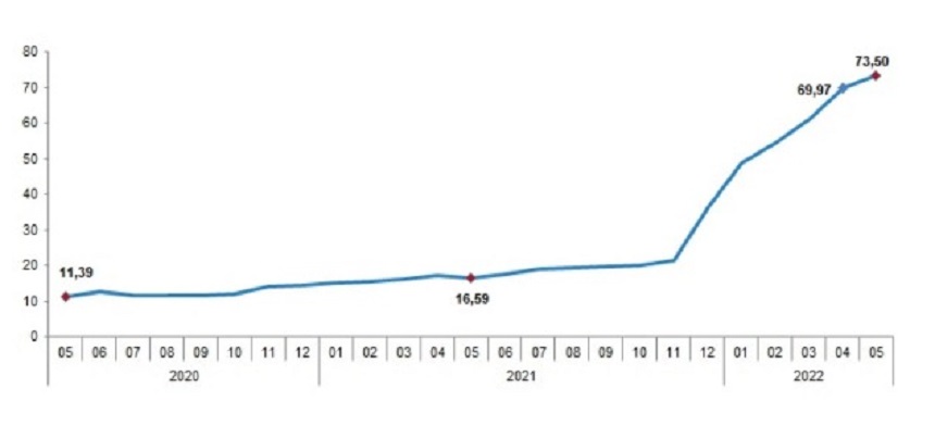 Yıllık enflasyon rekor kırdı;