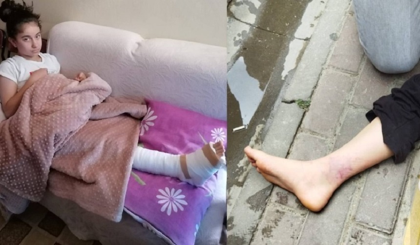 Panikten yola atladı;