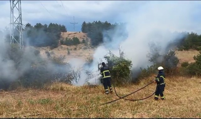 Kastamonu’da arazide çıkan yangın söndürüldü;