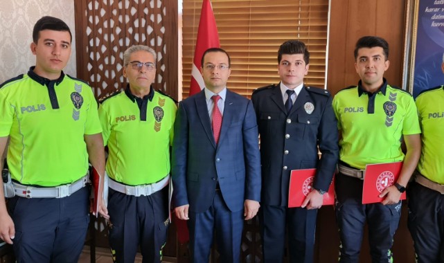 Emniyet Müdürlüğüne Başarı Belgesi;