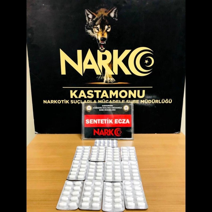 130 sentetik hap ele geçirildi;