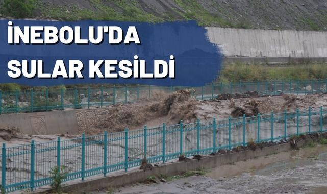 İnebolu'da sular kesildi;