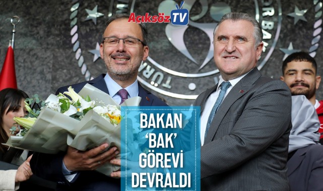 Yeni Gençlik ve Spor Bakanı ‘Bak’ görevi devraldı;