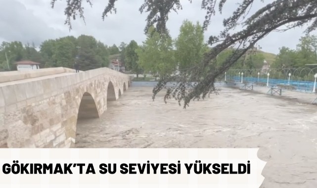 Gökırmak’ta su seviyesi yükseldi;