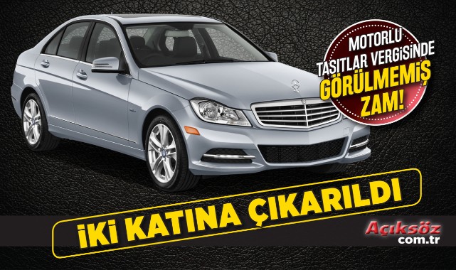 Tüm araçlar için MTV iki katına çıkarıldı;