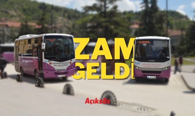 Kastamonu'da toplu ulaşıma yüzde 100'e yakın zam!;