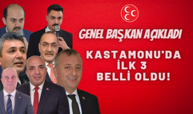 Kastamonu MHP Milletvekili adayları belli oldu!  Kimse bu sonucu beklemiyordu!