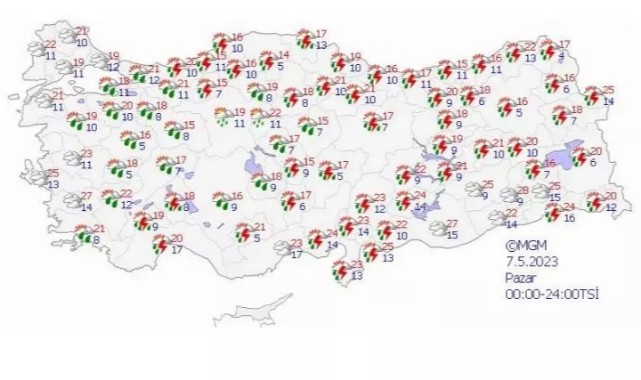 Yağış geliyor, dikkat!;