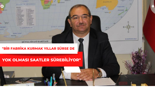 "Öğrendik ki Tosya Organize Sanayi Bölgesi'nde yangın hattı yokmuş, Kastamonu OSB'de olduğu gibi.";