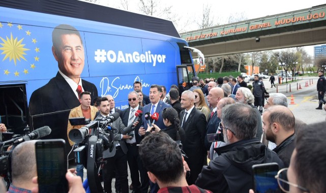 Sinan Oğan’ın seçim otobüsüne saldırı;