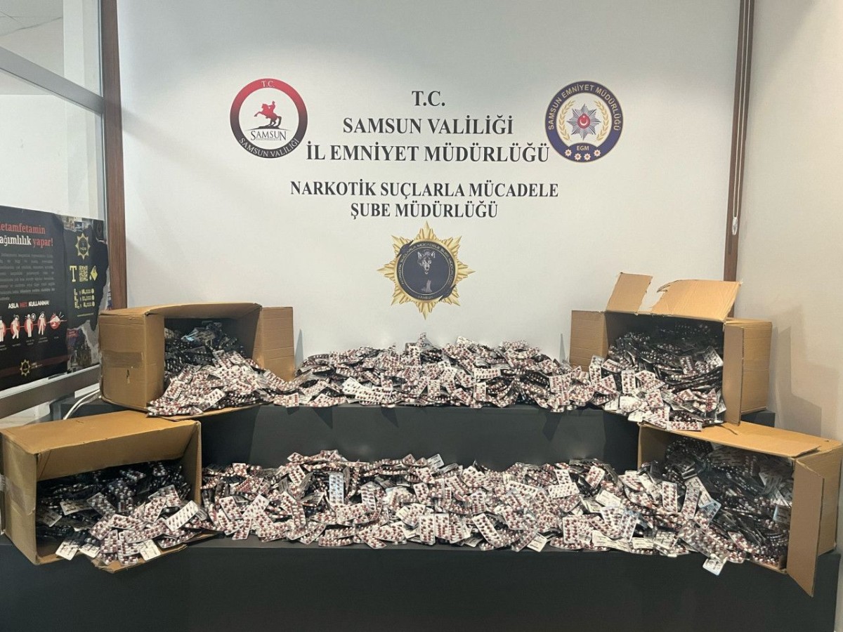55 bin 930 uyuşturucu hap ele geçirildi;
