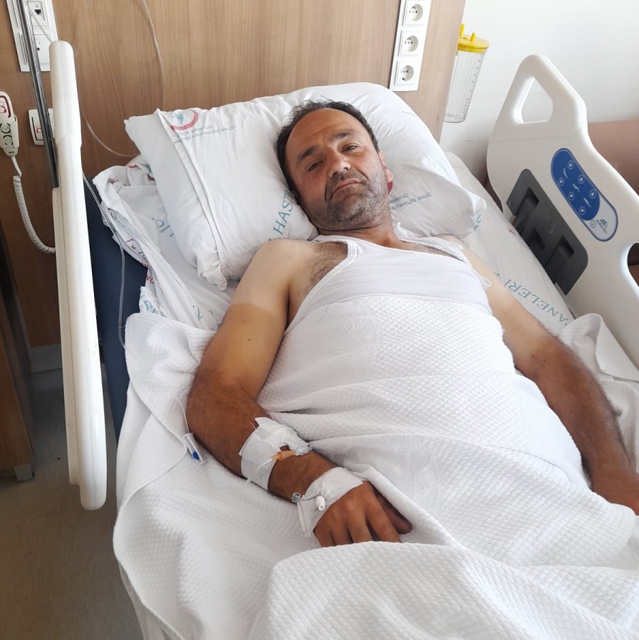 Hastaneye kaldırıldı;