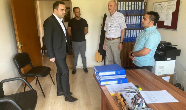 Kaymakam Değirmenci, İlçe Milli Eğitim Müdürlüğü'nü ziyaret etti;