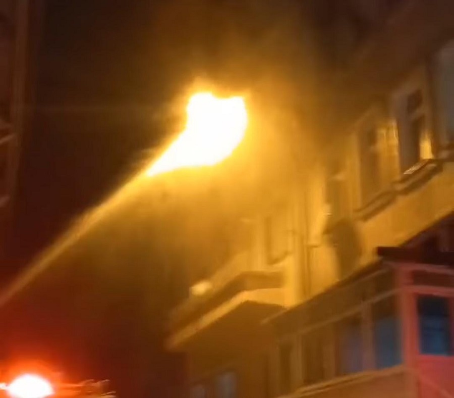 Honsalar'da yangın: 1 yaralı;