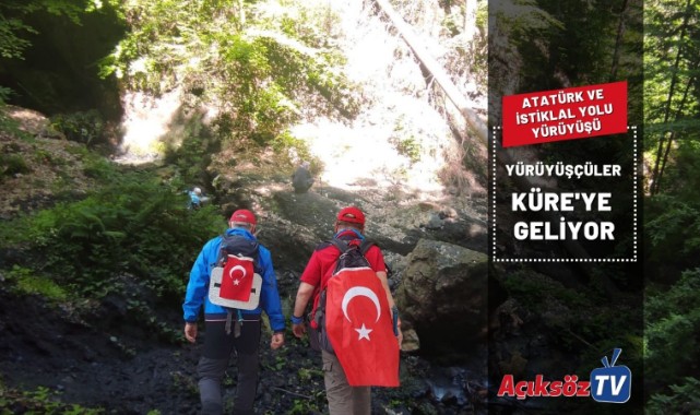 Yürüyüşçüler Küreye ilerliyor;