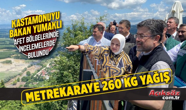 Bakan Yumaklı: Metrekareye 260 kg yağış düştü;