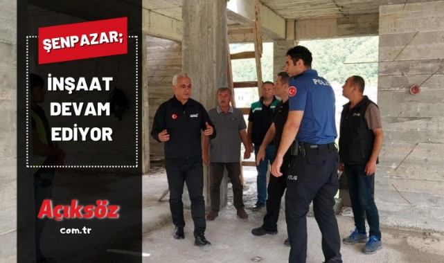 Şenpazar İlçe Emniyet binası inşaatı sürüyor;