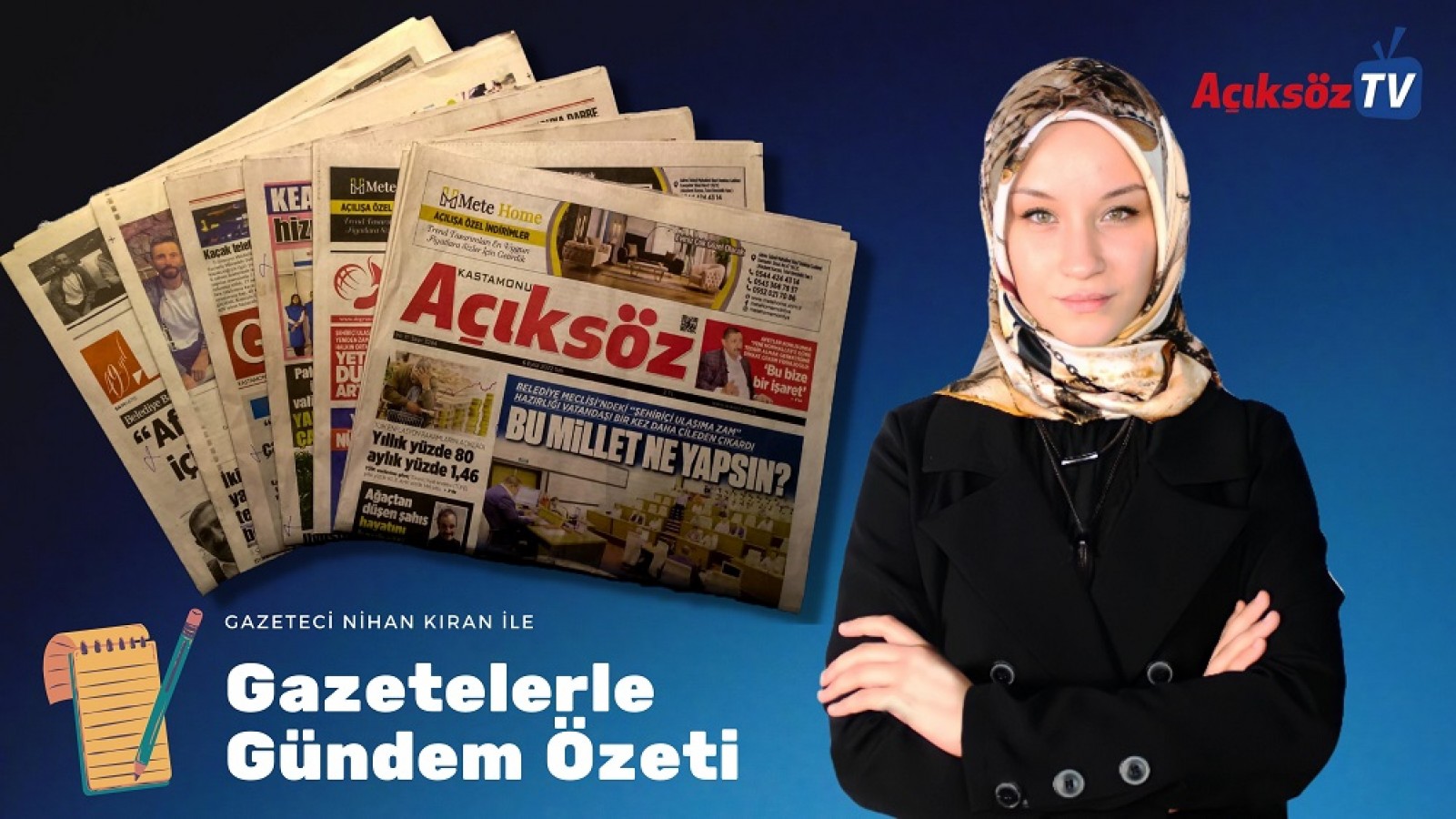 Açıksöz TV yayın hayatına başlıyor;