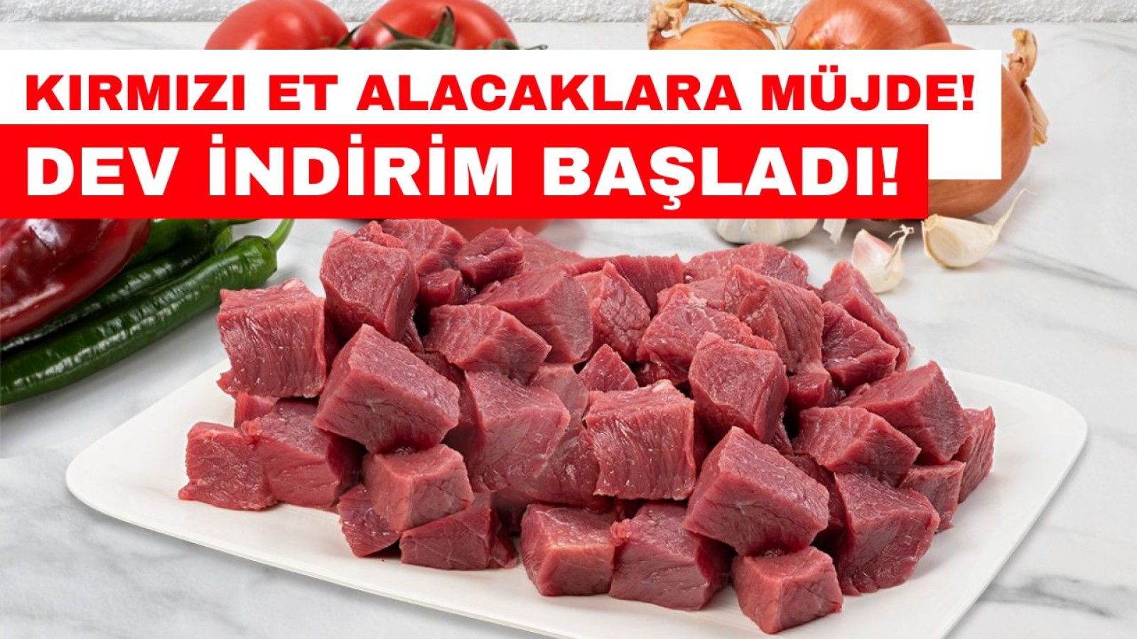 Kırmızı et fiyatlarında büyük indirim!;