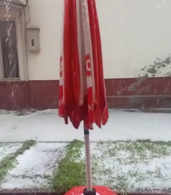 Seydiler’de dolu yağışı;
