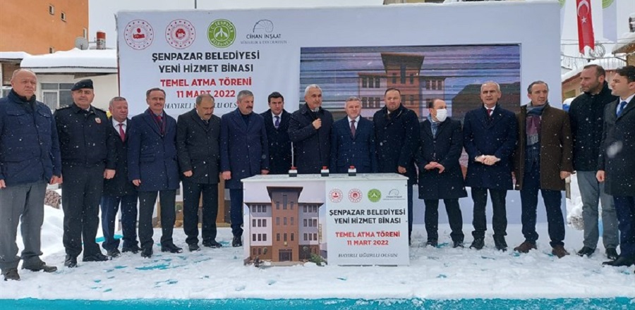 Şenpazar Belediyesi’nin temeli atıldı;