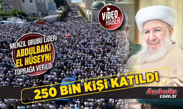 Menzil şeyhine 250 bin kişilik cenaze;