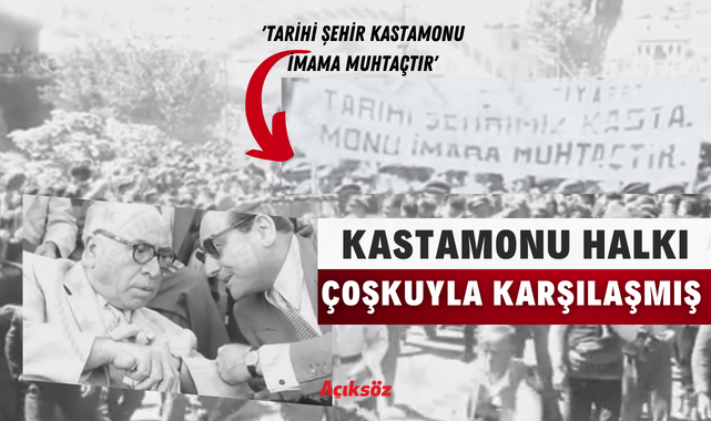 Adnan Menderes’in 1957 yılındaki Kastamonu gezisinden tarihi görüntüler… [VİDEO];