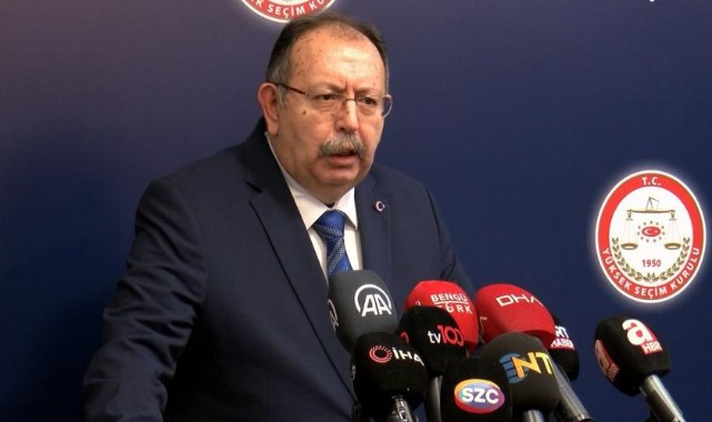 YSK Başkanı son net sonuçları açıkladı!;