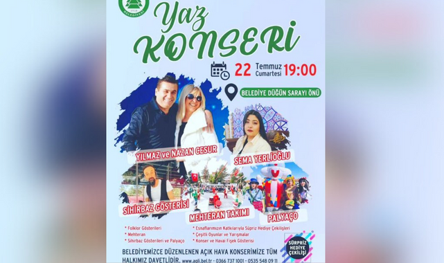 Kastamonu’da yaz konserleri başlıyor;