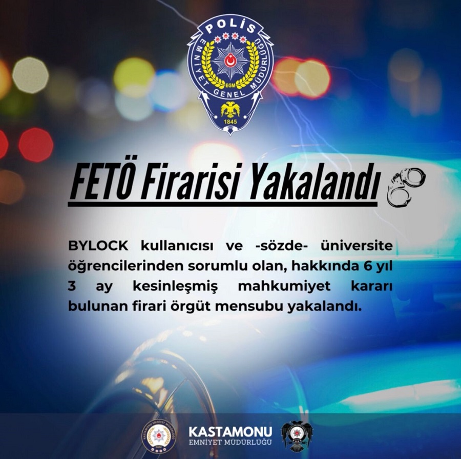 FETÖ firarisi yakalandı;