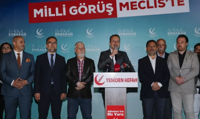 Yeniden Refah'ın en çok oy aldığı iller;