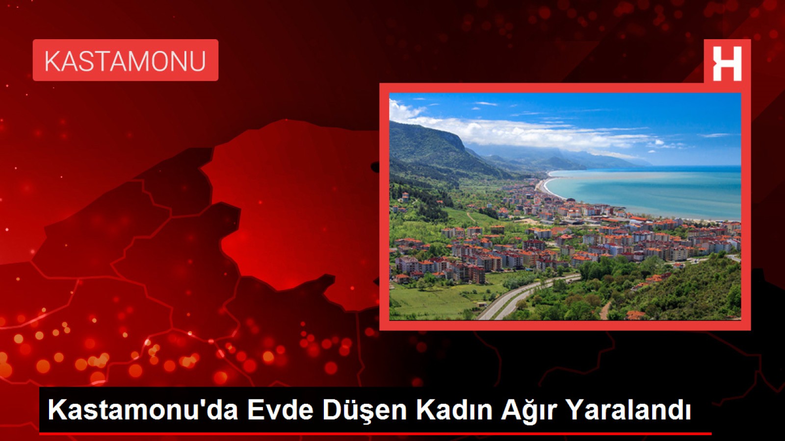 Evinde düşen kadın ağır yaralandı