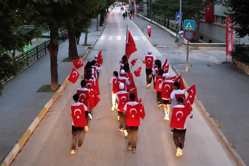 15 Temmuz Sancak Koşusu Yapıldı;