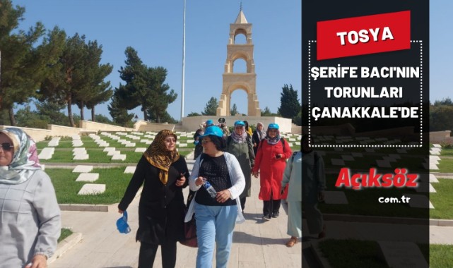Şerife Bacı'nın torunları Çanakkale'de;