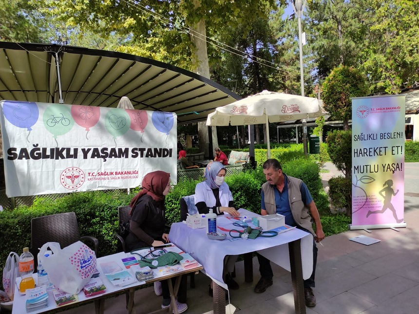 “Sağlıklı Yaşam” standı kuruldu