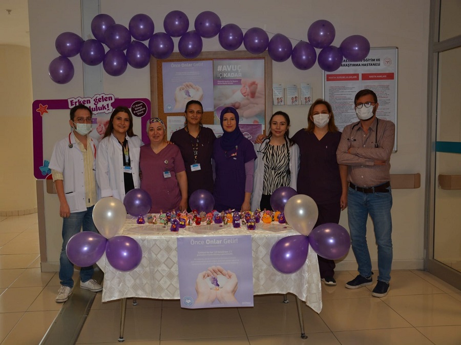 Pramatüre bebekler unutulmadı;