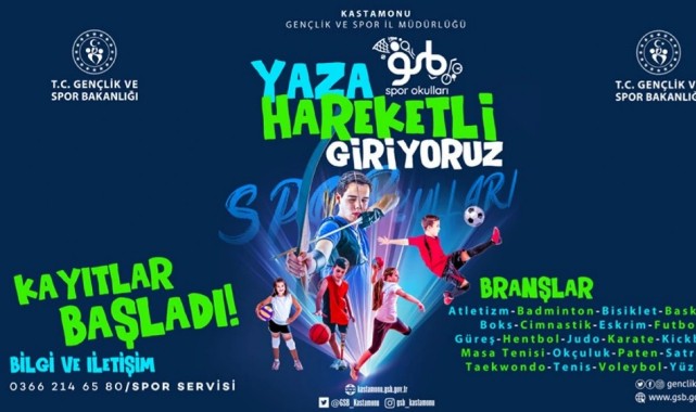 Spor okulu kayıtları devam ediyor;