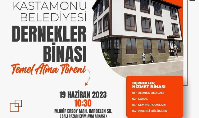 Dernekler Hizmet Binası’nın temeli yarın atılıyor;
