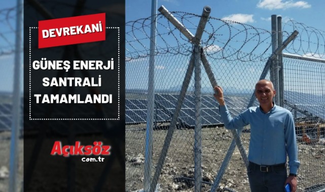 Devrekani'de Güneş Enerji Santrali tamamlandı;