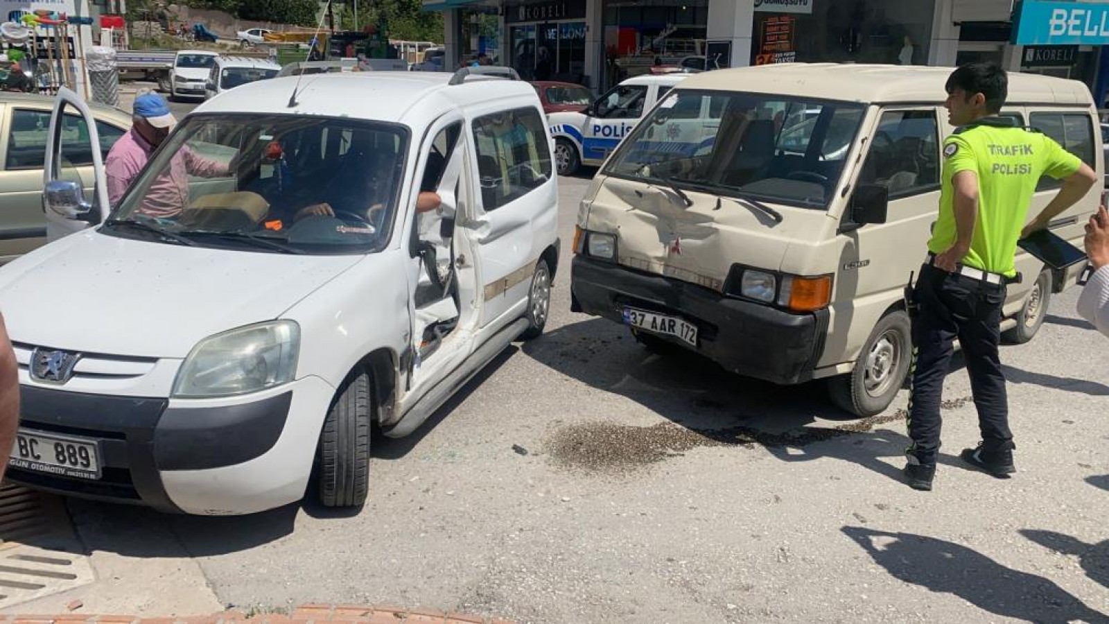Trafik kazası: 1 yaralı;