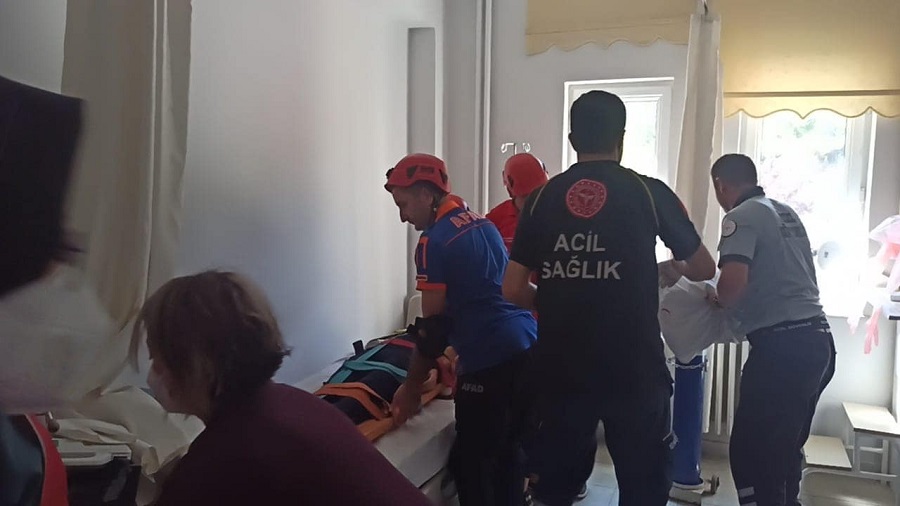 İhsangazi Devlet Hastanesi’nde yangın tatbikatı;