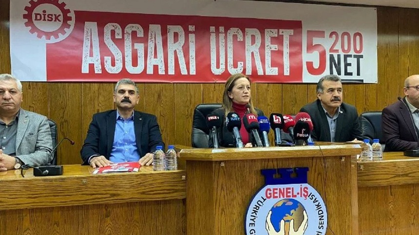 DİSK, asgari ücret talebini açıkladı;