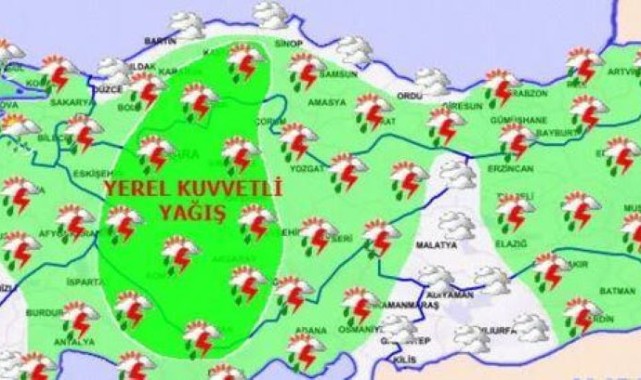 Meteorolojiden 5 il için turuncu kodlu alarm;