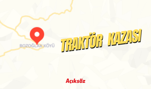Tarlada balya toplarken traktör üstünden geçti!;