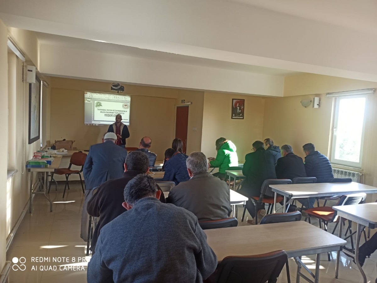 Çetmili çiftçilere eğitim toplantısı;
