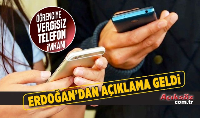 'Öğrenciye vergisiz telefon' ne zaman?;