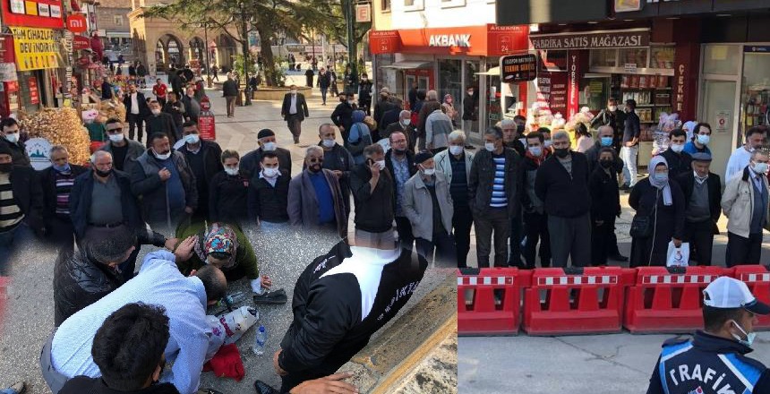 Karşıdan karşıya geçmeye çalışan kadına araba çarptı;