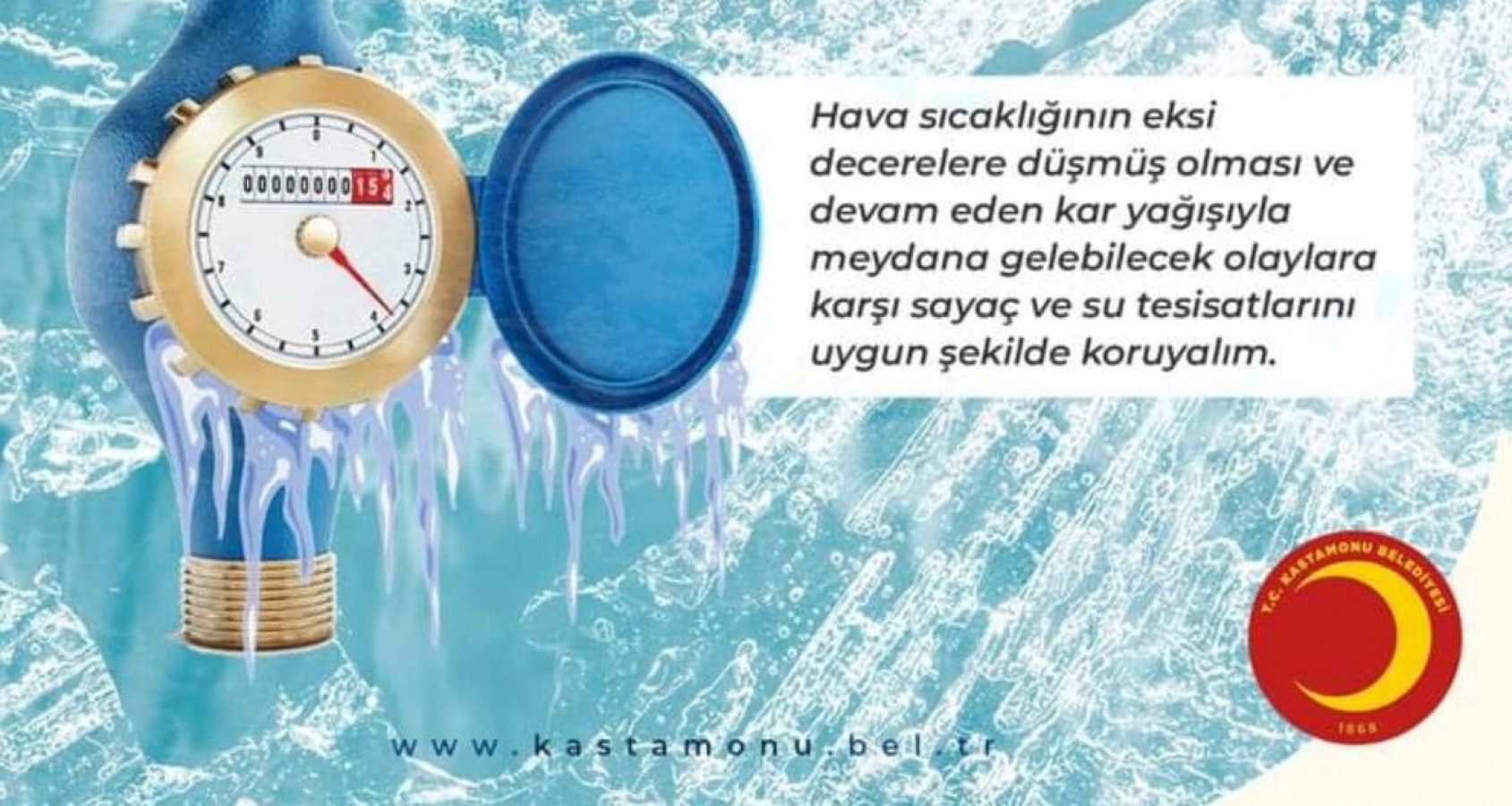 Belediyeden su sayacı uyarısı;