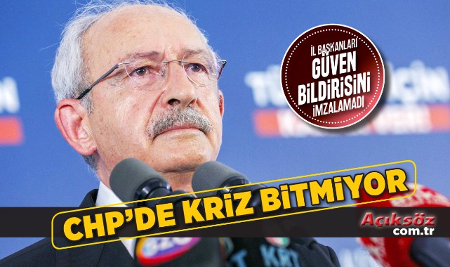 CHP'de 24 il başkanı 'isyan' etti;